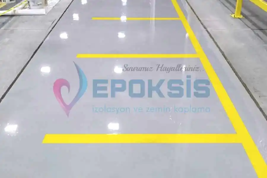 Epoksi Beton Parlatma Görüntüsü - Epoksis