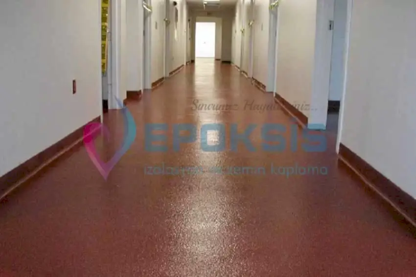 Portakal Portakal Zemin Kaplama, Uygulama - Epoksis